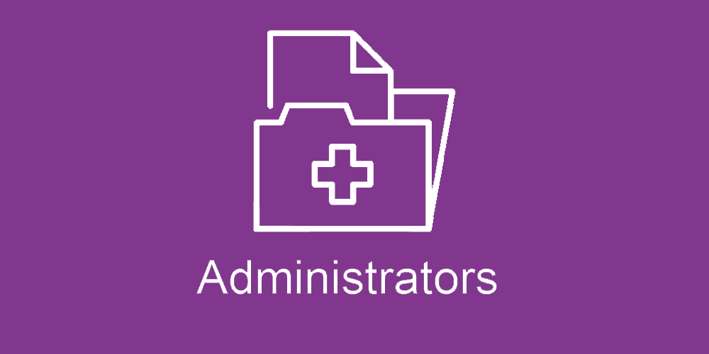 Text says: administrators
