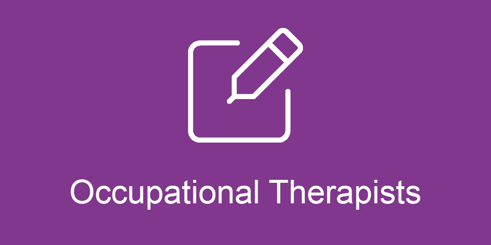 Text says: Occupational Therapists