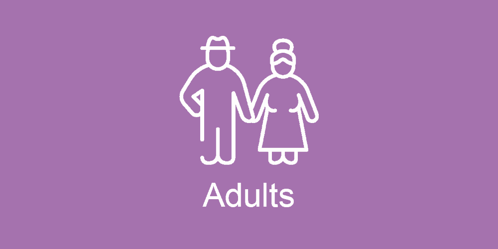 Text says: Adults