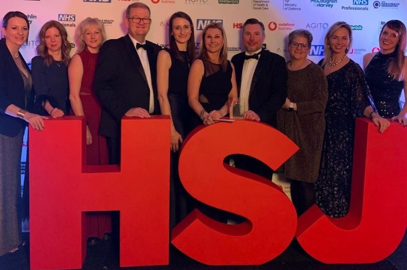 Members of the Children and Young People’s Vanguard for Bristol, North Somerset and South Gloucestershire at the HSJ awards ceremony.