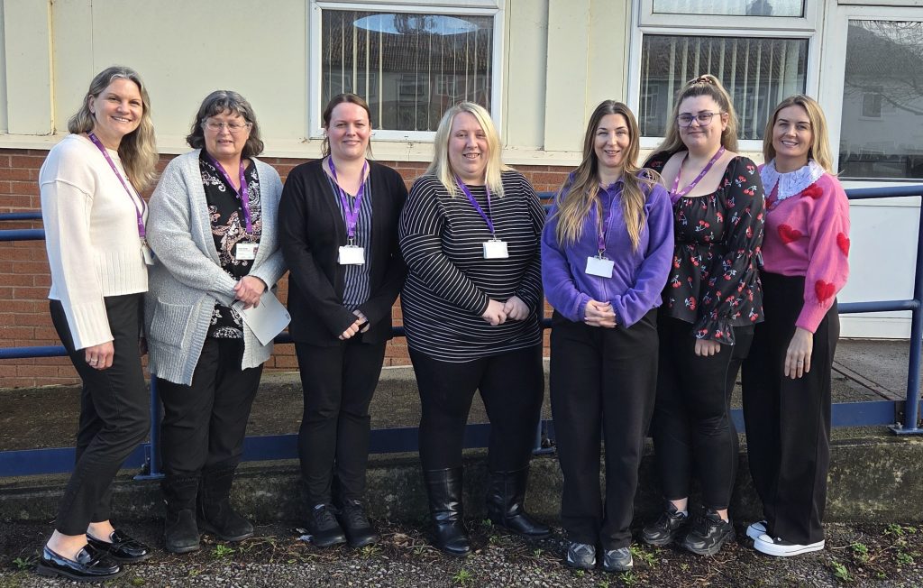 Members of the Admin Team for the Community Paediatric Team in North Somerset.