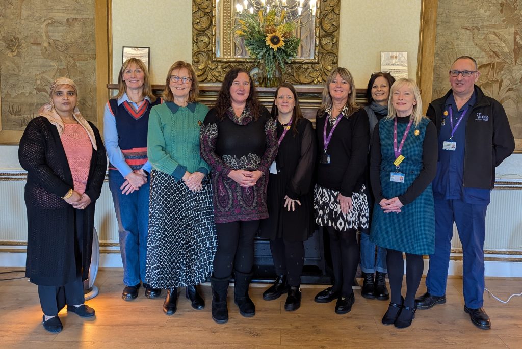 Some of Sirona's Queen's Nurses attending a celebratory event in Bristol.